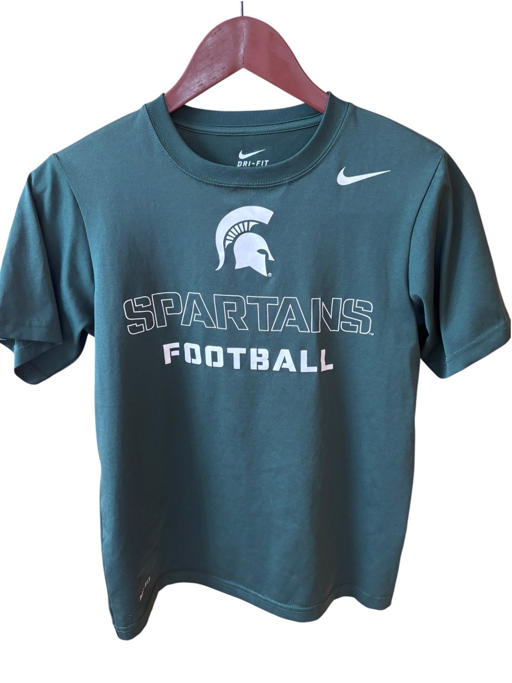 Dri-FIT Michigan State Spartans Football Tee Green M EUC
